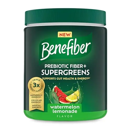 Benefiber prebiotic fiber with supergreens powder