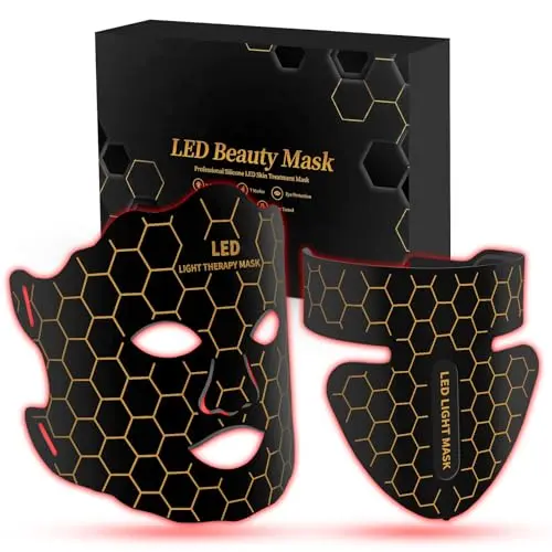 Yahi red light therapy mask with 7 color options and remote