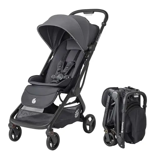 Ergobaby Metro 3 stroller in graphite grey with newborn nest mode