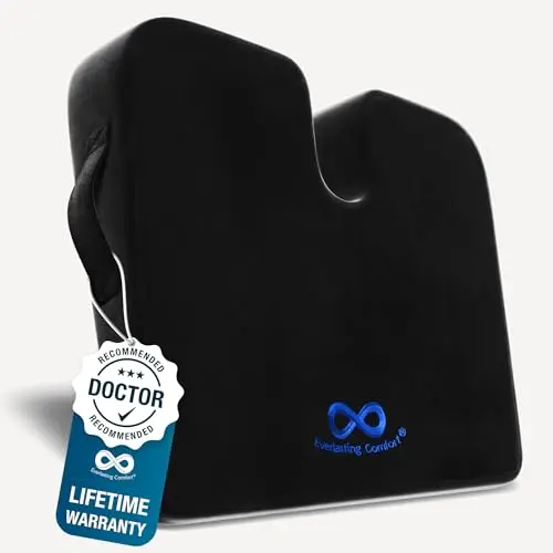 Everlasting Comfort wedge-shaped car seat cushion