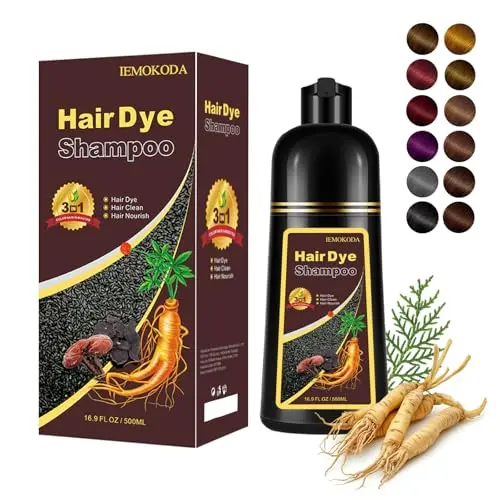 Mxvbaty Cherry Brown Hair Dye Shampoo for root touch-up