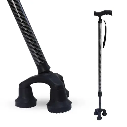 Dr. Aid tripod walking cane with carbon fiber construction