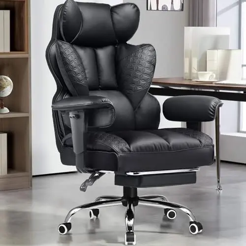 GTRACING Big and Tall Gaming Chair with footrest and pocket spring lumbar support