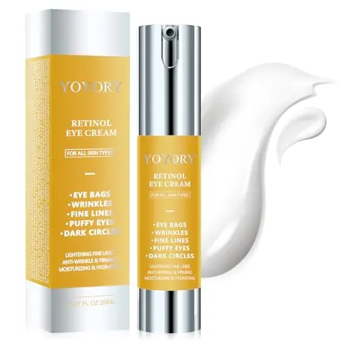 YOYORY Retinol Under Eye Cream with gold applicator
