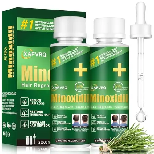 Pipuxi 5% Minoxidil hair growth serum with rosemary and biotin
