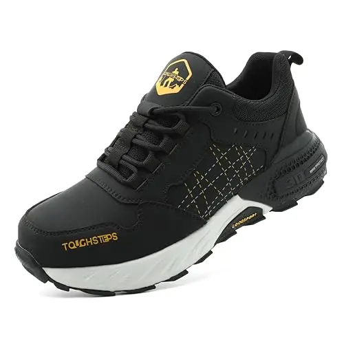 TOUGHSTEPS steel toe safety sneakers with lightweight design