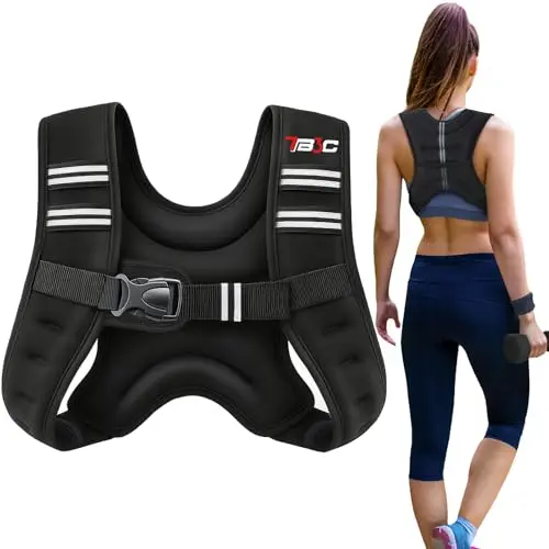 TB3C weighted vest with reflective stripes and storage pockets