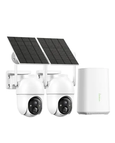 Aume solar-powered wireless security camera system