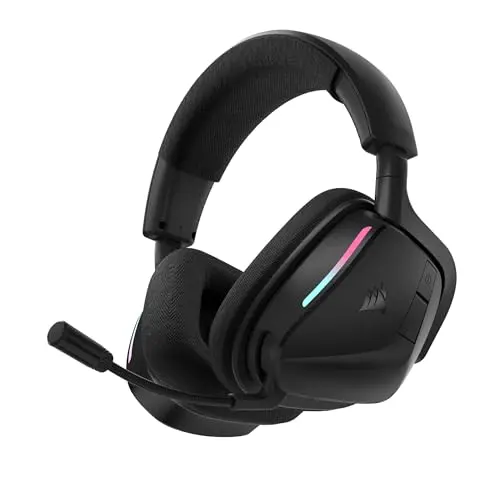 Corsair Void v2 wireless gaming headset in carbon color with sleek design