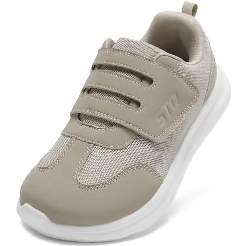 STQ women's wide toe box walking shoes with hook and loop closure