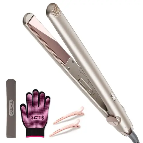 TYMO flat iron with titanium plates and LED display