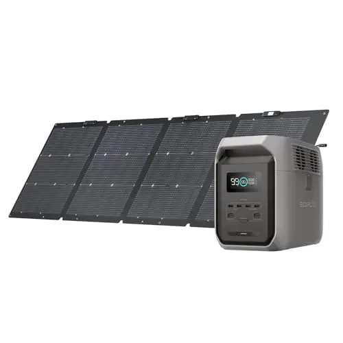 EF ECOFLOW DELTA 3 1500 with 220W solar panel kit