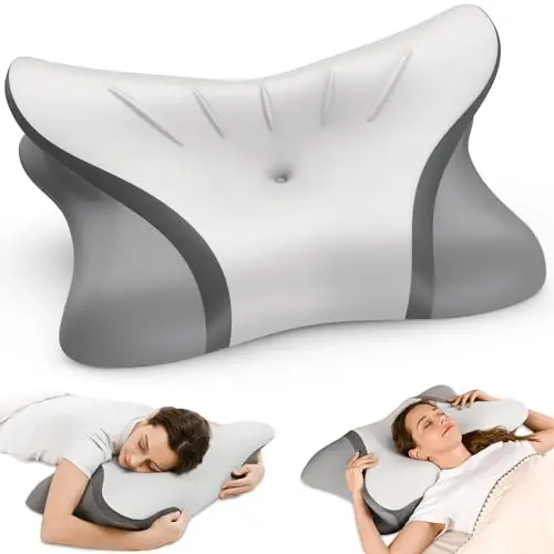 Crisgo cervical neck pillow with fish tail design and cooling cover