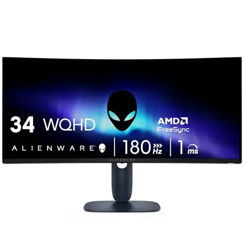 Alienware 34-inch curved gaming monitor with WQHD resolution