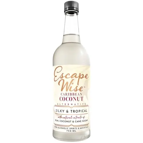 ESCAPE WISE Caribbean Coconut Rum Alternative bottle