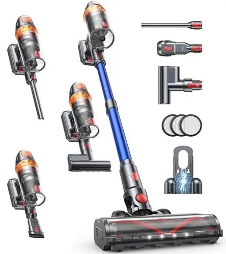 SMOTURE cordless vacuum cleaner with upholstery tool