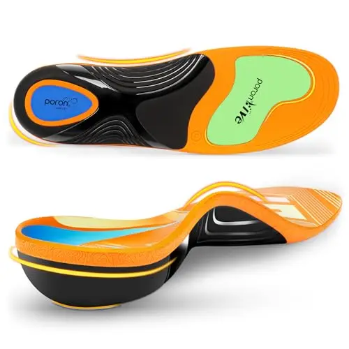 Gviipk heavy duty plantar fasciitis insoles