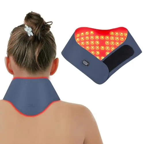 HELLO FACE red light therapy neck wrap with rechargeable controller