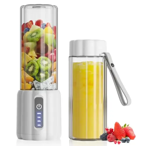 COKUNST portable blender with LED display and travel lid