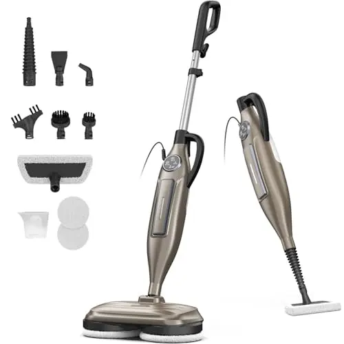 DEVOAC VM6 steam mop with rotating pads for laminate floors