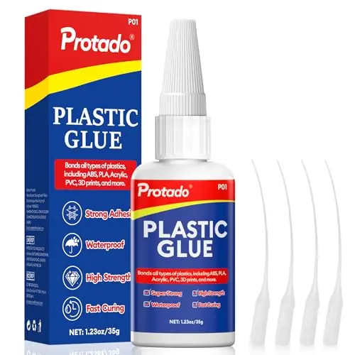 Protado Plastic Glue bottle with heavy duty formula
