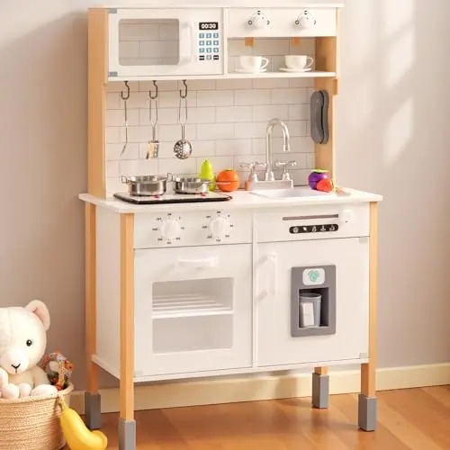 PHGLL play kitchen with lights, sounds, and adjustable height