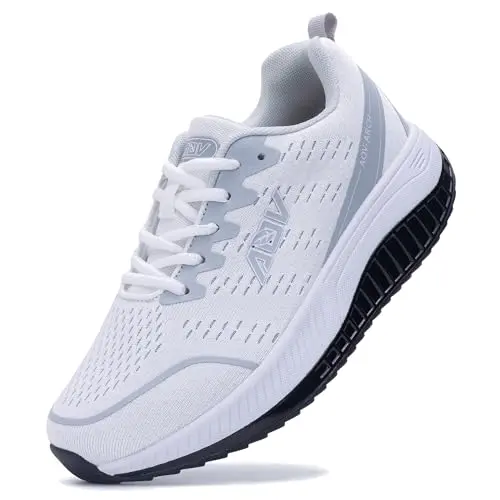 MAFEKE women's wide walking shoes with orthotic insoles