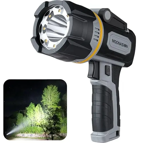 MOONASION lightweight rechargeable spotlight with hunting mode