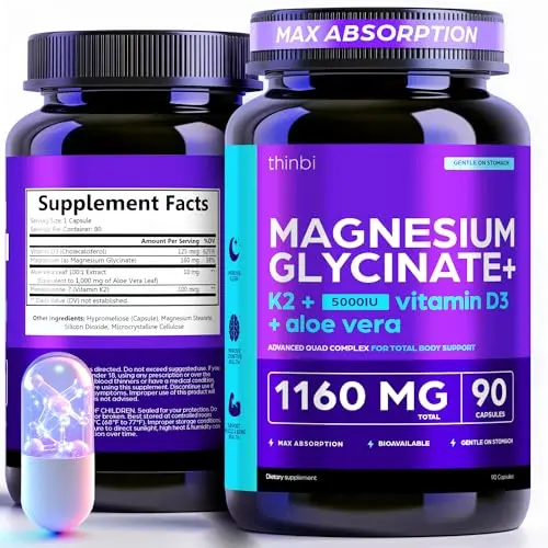Artnaturals Magnesium Glycinate with Aloe Vera capsules