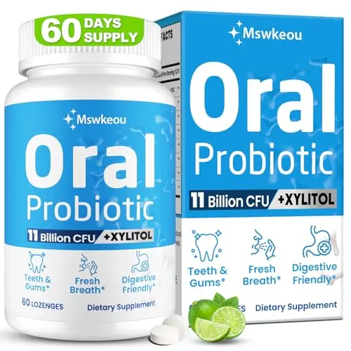Mswkeou Oral Probiotics lozenges with lime flavor