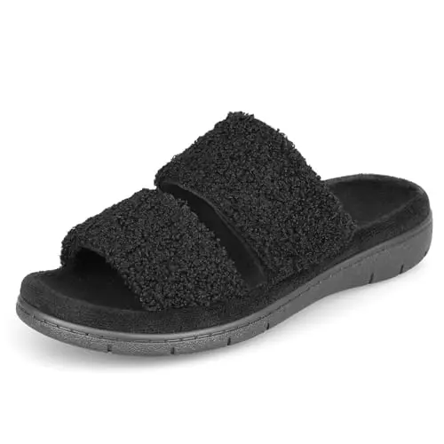 Garonne women's orthopedic slippers with hidden adjustable strap and arch support