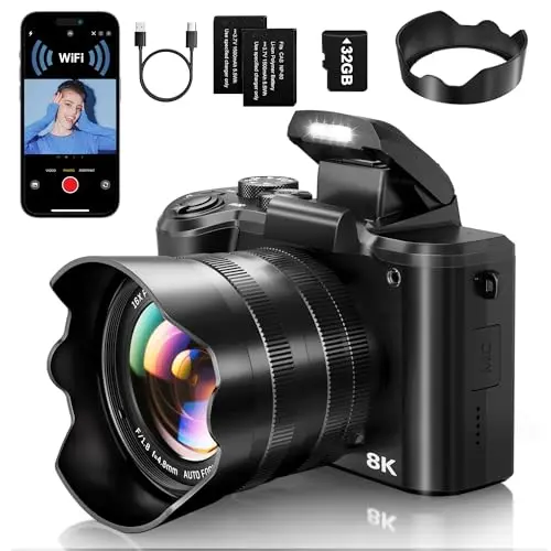 XNSIAKXA 8K digital camera with touch screen