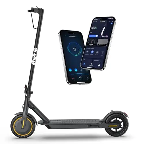 WERHY H5 electric scooter folded for portability