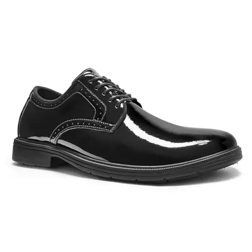 OrthoComfoot men's leather dress oxford with orthotic arch support