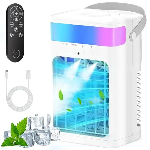 Fioge portable air conditioner with remote control