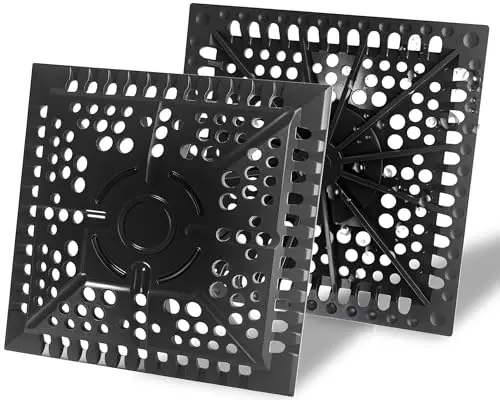 ABorCD square silicone shower drain hair catcher with metal core