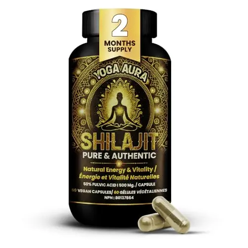 Yoga Aura organic Himalayan Shilajit capsules