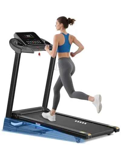 ATEEDGE Treadmill with auto incline and LED display