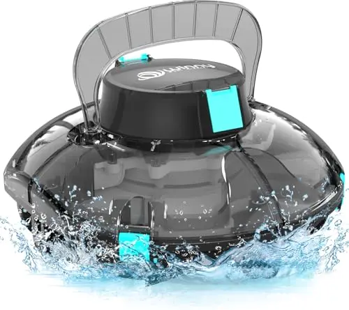 WINNY robotic pool vacuum with self-parking feature in a pool