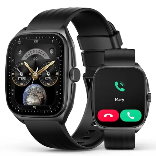 SOUYIE smartwatch with 1.85-inch AMOLED curved display and SOS feature
