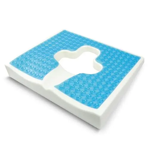 VIPWIN gel memory foam cushion with triangular slope design