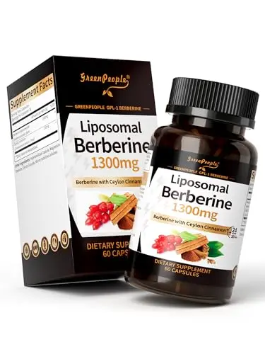 GREENPEOPLE liposomal berberine HCL capsules bottle
