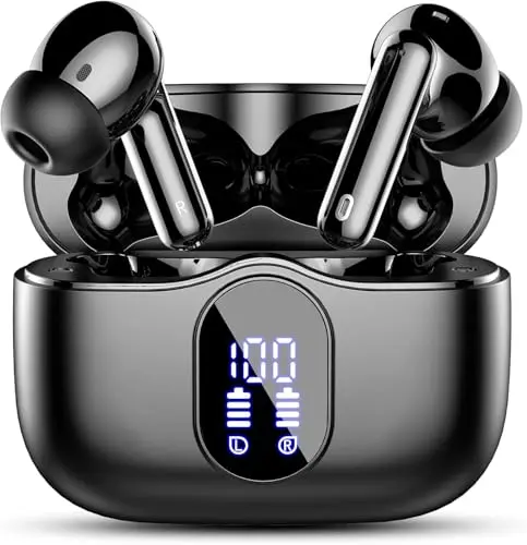 Btootos wireless earbuds with LED display charging case