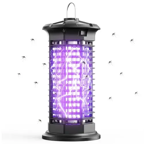 KANKENLU bug zapper device in black with protective grid