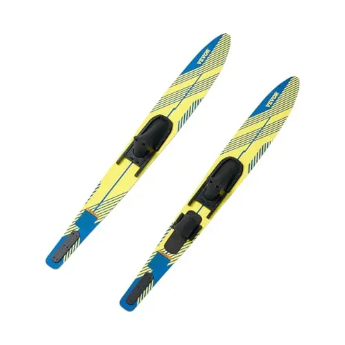 VEVOR 67-inch Water Skis with yellow and blue design