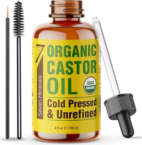 Seven Minerals organic castor oil with applicator kit