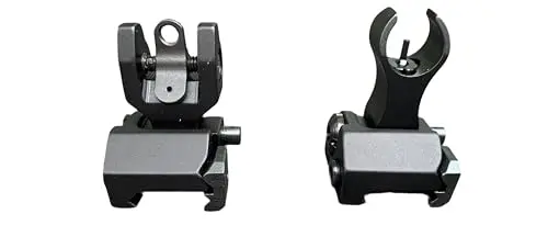 NTC ELITE HK style folding backup iron sight set in black