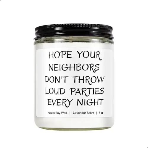 TRILVIX lavender scented candle with hidden message feature