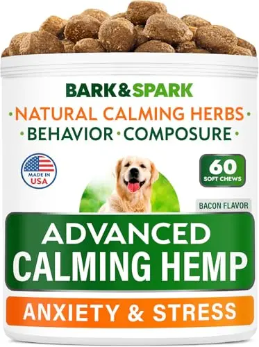 BARK&SPARK Advanced Calming Chews for dogs anxiety relief