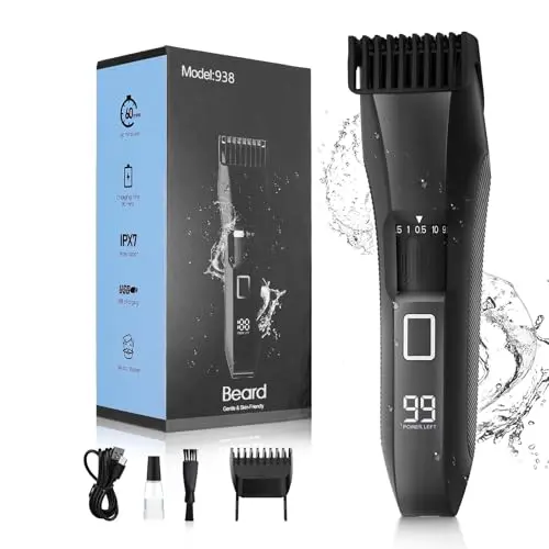 Beatslm beard trimmer with 20 length settings for stubble maintenance